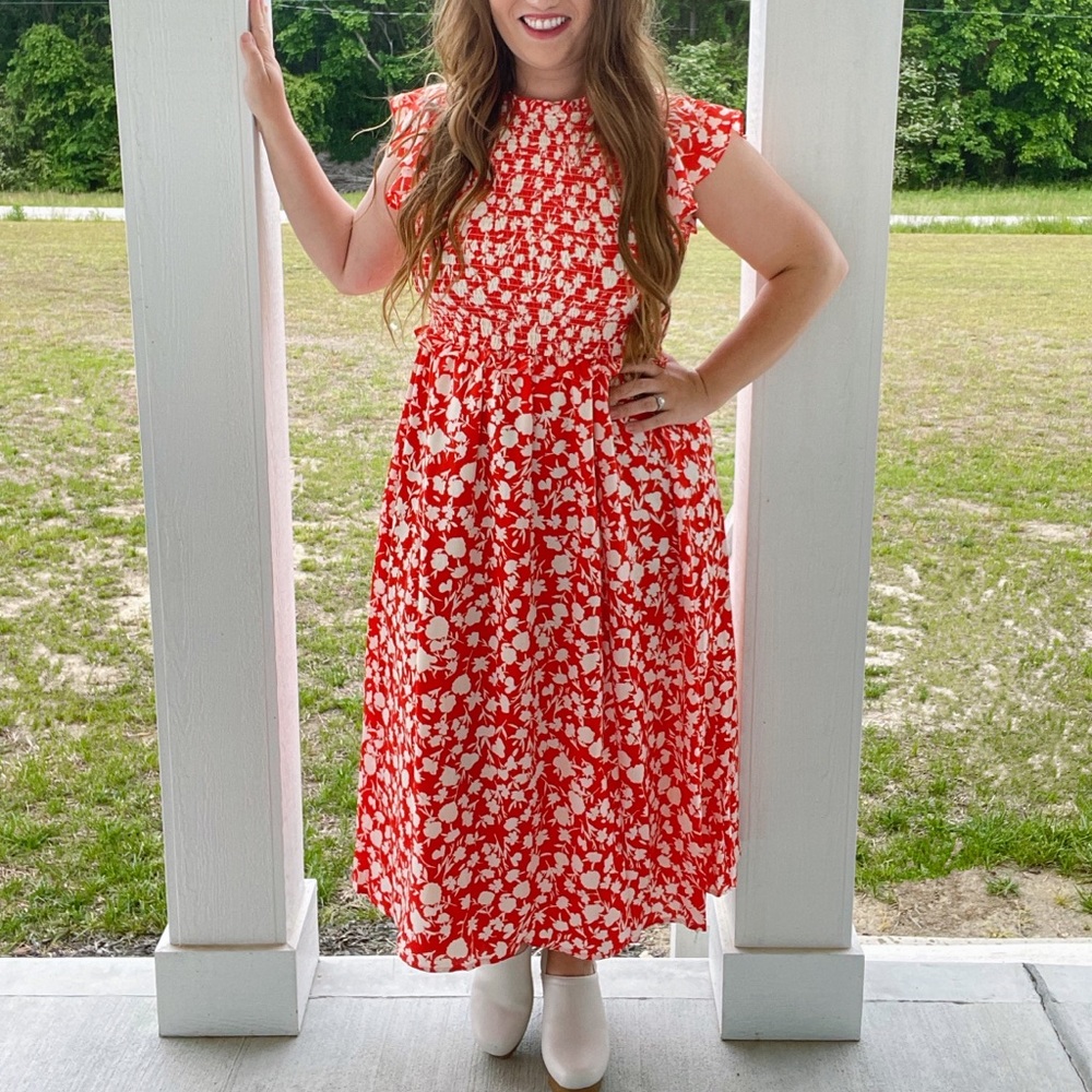 Floral Dress With Slit
